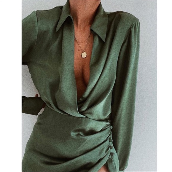 Zara Dresses & Skirts - Zara satin effect dress